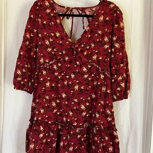 Lush floral mini dress xl